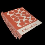 Coach Signature Logo Blanket Throw W/fringe 48 X 76 New W/tags Htf!. Fixed Price $124.99.