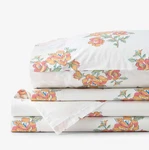 Company Cotton Blossoms And Stripes Classic Cool Percale Bed Sheet Set. Fixed Price $90.20.