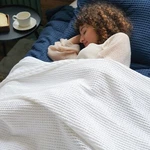 Phf 100% Cotton Waffle Weave Blanket Queen Size 90"X90" - Lightweight Cozy Wa.... Fixed Price $71.75.