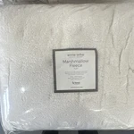 Annie Selke Marshmallow Fleece Puff Queen Blanket White Tencel Polyester. Fixed Price $85.00.