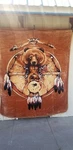 Bear Dreamcatcher Indian Native American Queen Size Blanket. Fixed Price $55.50.