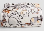 The Big One Cats Sketch Print Plush Fleece Throw Blanket 5X6 Ft. Fixed Price $36.99.