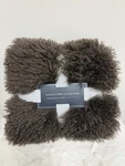 Hudson Park Collection Mongolian Faux Fur Throw 50" 70" Brown. Fixed Price $65.00.