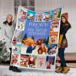 Rudolph The Red Nosed Reindeer Fleece, Sherpa Blanket Christmas Tv Special. Fixed Price $79.95.
