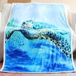Sea Turtle Fleece Blanket 3D Throw For Women And Kids Sup. Fixed Price $30.77.