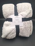Darsie & Davids Sherpa Throw 50X60IN Double-sided Plush Blanket Beigh Comfy New. Fixed Price $16.98.