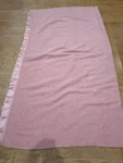 Kenwood Pure Wool Blanket Made Canada Pink Rose Winter 86 74.5 Approx. Fixed Price $75.00.