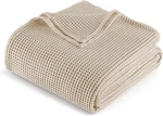 100% Cotton Waffle Throw Blanket For Couch, Sofa, Lightweight And Breathable. Fixed Price $33.73.