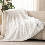 Reaks Electric Heated Throw Blanket Soft Flannel & Sherpa, 50X60. Fixed Price $56.70.