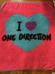 One Direction Fleece Throw Blanket Pink 1D 2014 Global 56X48 Liam Harry Zayne. Fixed Price $50.00.