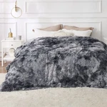 Bedsure Faux Fur King Size Blankets For Grey Tie-dye Fuzzy Fluffy Soft.... Fixed Price $78.96.