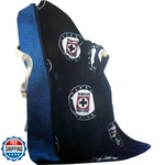 Cruz Azul Team Logo Blue Sherpa Lined Flannel Throw Blanket 50"X60". Fixed Price $67.41.