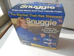 Snuggie! Blue Blanket Has Sleeves Keep Hand Free One Size Fits All-adults. Fixed Price $24.89.