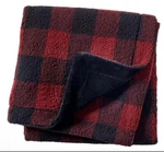 Northeast Outfitters Cozy Cabin Red Buffalo Check Sherpa Blanket 50 X 60 New. Fixed Price $24.00.