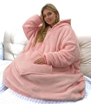 Jfujfu Wearable Blanket Sweatshirt For Women - Oversized One Size, Pink. Fixed Price $25.70.