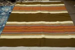 Pendleton Wool Blanket 90 X 92" Large Queen King Striped Olive. Fixed Price $175.00.