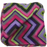 Basic Soft Fleece Throw Blanket With Purple & Pink Stripes - 50X60. Fixed Price $17.88.
