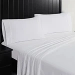 Charisma Queen 6 Piece Sheet Set 100% Polyester Microfiber, White. Fixed Price $37.00.