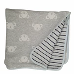 First Impressions Koala & Striped Receiving Security Lovey Blanket 25" X 28". Fixed Price $15.30.