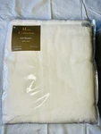 Sferra White King Blanket Solid Home Collection Plush Combed Cotton Portugalnew. Fixed Price $166.00.