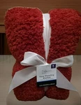 Mainstays Faux Shearling Blanket, Dk. Red, King 102"X90", For Adult. Fixed Price $25.99.