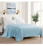 Sweet Home Collection 100% Fine Cotton Luxurious Basket Weave Blanket, Pearl .... Fixed Price $15.00.