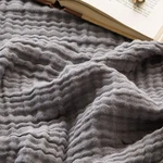 Emme Cotton Blanket Soft Muslin Throw For Couch Bed 4-LAYER Breathable G. Fixed Price $48.80.