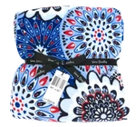New Nwt Vera Bradley Fireworks Medallion Red White Blue Throw Blanket 50 X 80. Fixed Price $41.00.
