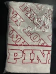 Pink Lettering Towel White Red Machine Wash. Fixed Price $16.99.