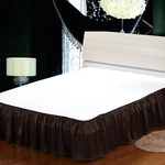 Lilysilk 19 Momme 100% Pure Bed Skirt, Chocolate, King. Fixed Price $80.00.