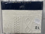 Ralph Lauren Bradbury Cotton Rib Knit Throw Blanket $355 - Chic Cream 54 X 72". Fixed Price $159.95.