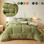 Fluffy Sherpa Fleece Comforter Heavy Duty Tufted Bed Full Queen King. Fixed Price $35.14.