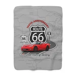 C6 Corvette Route 66 100TH Anniversary Mother Road Sherpa Throw Blanket. Fixed Price $89.95.