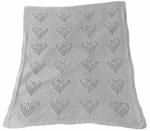 Vintage Pastel Pink Hearts Throw Crochet Knit Baby Blanket 37X 48 Afghan Love. Fixed Price $20.00.