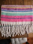 Free People Blanket Skye 60X50 Striped Boho Southwestern Throw Fringe. Fixed Price $12.00.