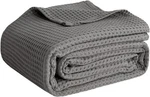 Queen 100% Cotton Waffle Weave Blanket Lightweight Breathable Soft Throw. Fixed Price $45.99.
