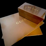 Lot Of 3 Gucci Glossy Boxes Large From Throw Blankets & Mens Shoes. Fixed Price $85.63.