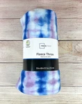 Mainstays 50" X 60" Fleece Throw Purple Tie Dye Pattern Soft Blanket New. Fixed Price $7.99.