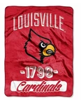 Ncaa Louisville Cardinals 46X60 Raschel Throw Blanket Plush Fleece. Fixed Price $19.99.
