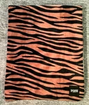 Victoria's Secret Pink Tiger Sherpa Blanket Cozy Plush Brown Black 60" X 72" Nip. Fixed Price $149.99.