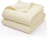 100% Cotton Muslin Blanket King Size 4 Layer Lightweight Breathable Soft Gauze. Fixed Price $80.99.