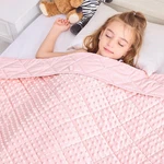 Yescool Pink Weighted Blanket 7 Pounds Twin Size Cooling Throw Blank.... Fixed Price $75.67.
