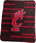 Lightweight And Cozy Cincinnati Bearcats Throw Blanket - 50 X 60 Perfect Gift. Fixed Price $42.99.