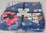 Vera Bradley "catnip Chiristmas" Throw Blanket 50688-21033 Blue 80 X Nwt. Fixed Price $39.95.