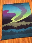 Pendleton Beaver State Northern Lights Blanket Tapestry 64X80 Wool Blend Reverse. Fixed Price $250.00.