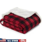 Ultra Soft Reversible Sherpa Fleece Blanket Cozy Comfort Home Relaxation New. Fixed Price $27.39.