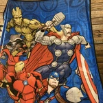 Marvel Avengers Blue Plush Kids Throw Blanket 46"X60" Very Soft. Fixed Price $21.99.