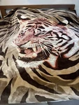 Solaron Tiger Korean Style Large Thick Heavy Blanket 83 X 95 Brown Soft. Fixed Price $79.95.