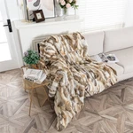 Luxury Soft Real Rabbit Fur Throw Blankets Warm Sofa Cover Bedspread King/queen. Fixed Price $205.99.