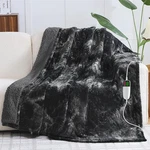 Greenoak Heated Electric Blanket Throw, Faux Fur Sherpa Heating For Sofa. Fixed Price $62.40.